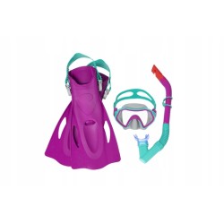 Outlet Zestaw Do Nurkowania Różowy Bestway 25046 regulowany dopasowany