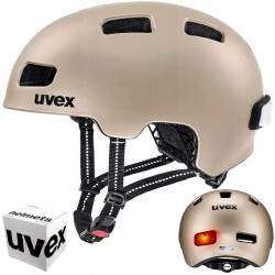 Kask miejski rowerowy UVEX CITY 4 58-61cm soft gold mat