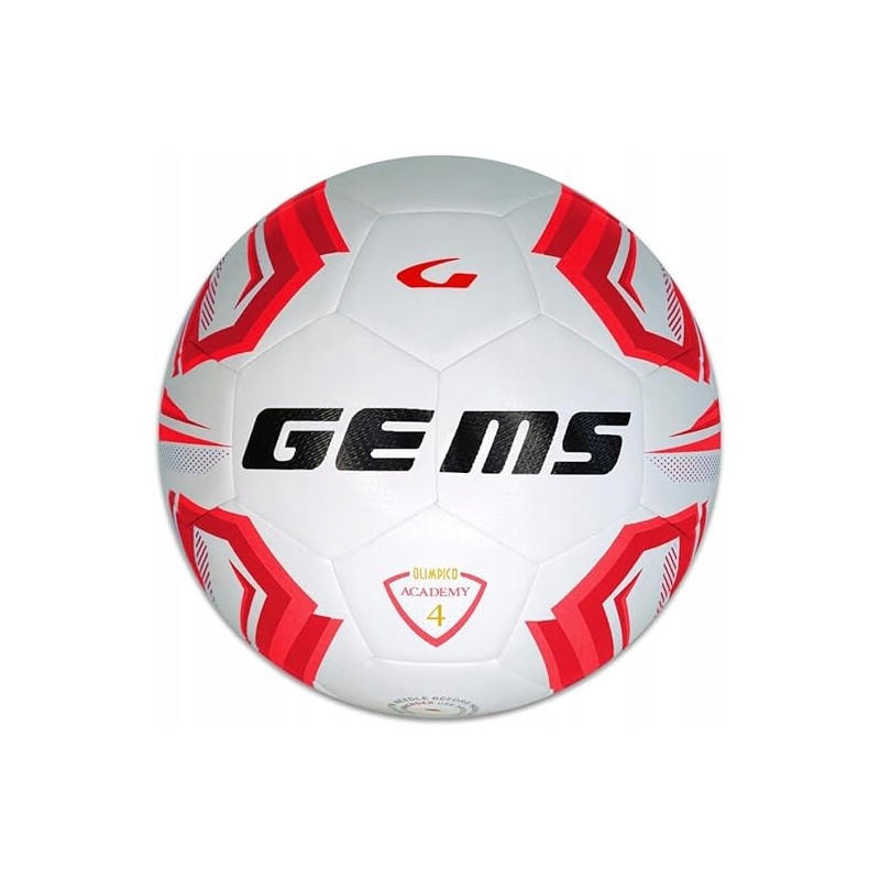 GEMS UN07-0312 Olimpico Academy piłka nożna biało-czerwona rozmiar 4 OPIS GEMS UN07-0312 Olimpico Academy piłka nożna biało-czerwona rozmiar 4 OPIS