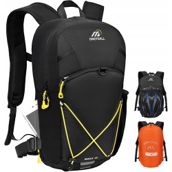 Plecak rowerowy ONETOALL o pojemności 15l z wodoodporną powłoką czarny OPIS