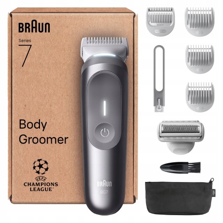 Braun Bodygroomer Series 7 Zestaw 8w1 Trymer Golarka + 8 akcesoriów