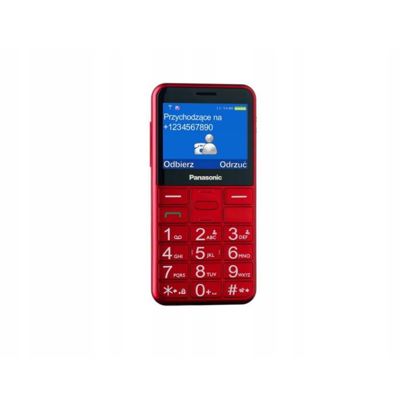 Telefon komórkowy Panasonic KX-TU155 2 GB / - czerwony