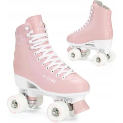 Outlet ATTABO Damskie wrotki Serena rozmiar 41 różowe z kołami 82A OPIS