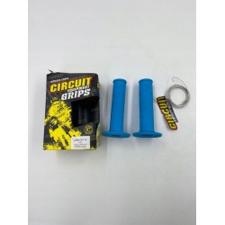 CircuitEquipment Gumowe Uchwyty do kierownicy w kolorze niebieskim