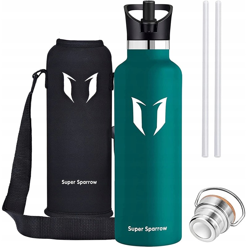 Super Sparrow Butelka na wodę ze stali nierdzewnej o pojemności 1L bez BPA