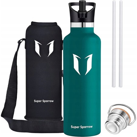 Super Sparrow Butelka na wodę ze stali nierdzewnej o pojemności 1L bez BPA
