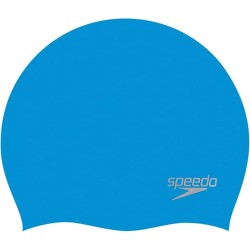 OUTLET CZEPEK PŁYWACKI SILIKONOWY SPEEDO MOULDED SILC CAP AU BLUE/CHROME