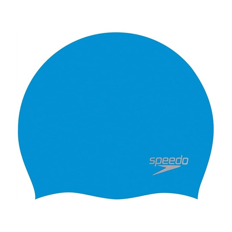 OUTLET CZEPEK PŁYWACKI SILIKONOWY SPEEDO MOULDED SILC CAP AU BLUE/CHROME