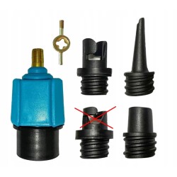 Outlet Końcówka do pompki powietrza z 4 dyszami adapter do pomp SUP OPIS
