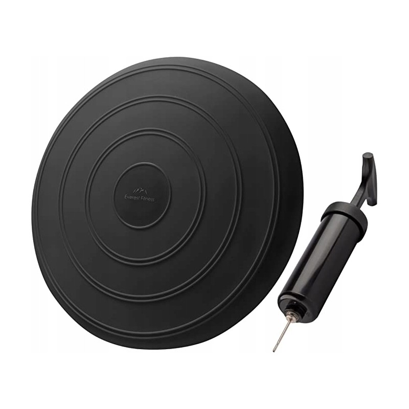 EVEREST FITNESS Poduszka nadmuchiwana do ćwiczeń średnica 33cm z pompkąOPIS