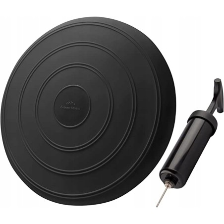 EVEREST FITNESS Poduszka nadmuchiwana do ćwiczeń średnica 33cm z pompkąOPIS