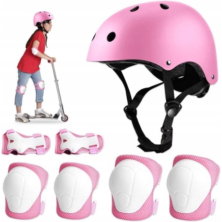 Outlet Udbrud Zestaw ochronny dziecięcy kask lekki r. S + ochraniacze