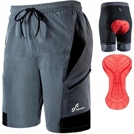 Outlet Męskie spodenki kolarskie Sportneer r. XL wodoodporne praktyczne