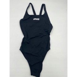 Kostium jednoczęściowy damski rozmiar D38 czarny z wyciętymi plecami