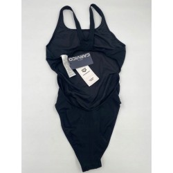 Kostium jednoczęściowy damski rozmiar D38 czarny z wyciętymi plecami