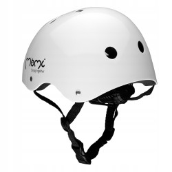 Outlet Kask Dziecięcy Rower Hulajnoga MoMi Mimi Biały Matowy 47-58 cm
