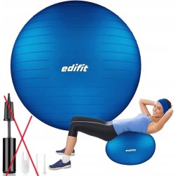 Outlet Edifit piłka do ćwiczeń w domu jogi pilatesu niebieska OPIS