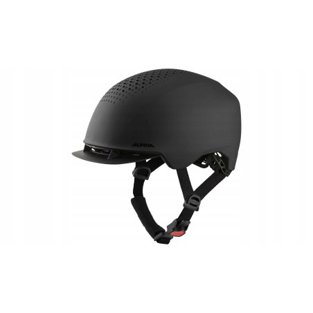 Kask Alpina Idol Fahrradhelm Górski 55-59 cm czarny mat PC LED twarda skoru