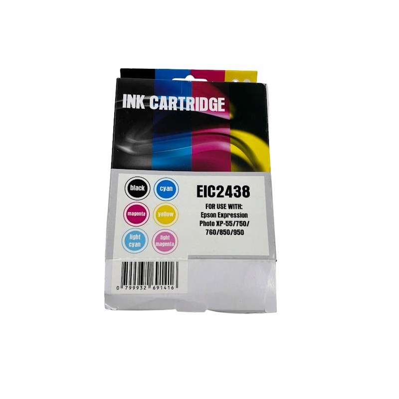 Outlet Zestaw tuszy EIC2438 do Epson Expression Photo XP-55/750/760/850/950 Outlet Zestaw tuszy EIC2438 do Epson Expression Photo XP-55/750/760/850/950