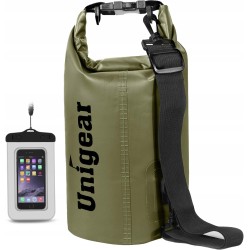 Outlet Wodoodporna Torba Unigear 20L zielona do wycieczek w góry OPIS