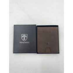 Portfel męski TRAVANDO z klipsem na pieniądze RIO składany na pół OPIS