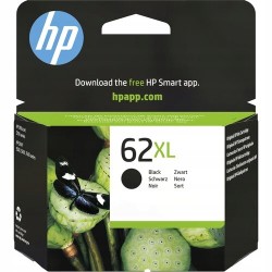 HP tusz czarny 62 XL wydajność 600 stron pojemność 12ml