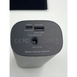 USZKODZONA Przenośna sprężarka powietrza mini pompka do opon 6000 mAh OPIS