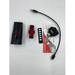 SIGMA Aura 100/Blaze Link przednie światło rowerowe LED 100 lux +tylne OPIS