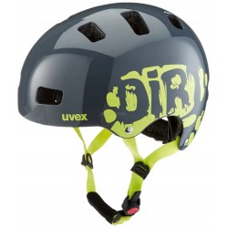 Kask rowerowy dziecięcy Uvex Kid 3 Dirtbike Grey Lime S 51-55cm