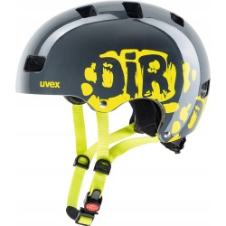 Kask rowerowy dziecięcy Uvex Kid 3 Dirtbike Grey Lime S 51-55cm