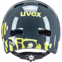 Kask rowerowy dziecięcy Uvex Kid 3 Dirtbike Grey Lime S 51-55cm