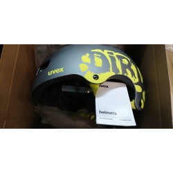 Kask rowerowy dziecięcy Uvex Kid 3 Dirtbike Grey Lime S 51-55cm