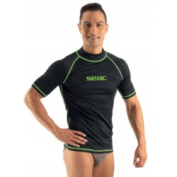 Outlet Koszulka ochrona przed UV męska rash guard SEAC T-SUN czarna XL