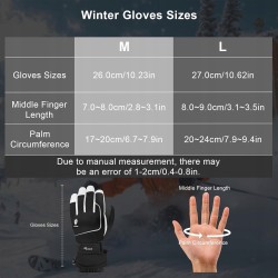 Rękawice narciarskie Ryaco r. M dł 26 cm ocieplana podszewka wiatroszczelne