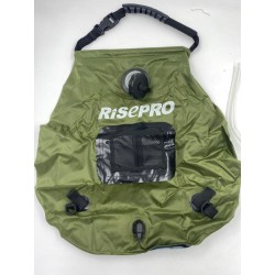 Outlet RISEPRO Solarna torba prysznicowa 20 l przenośna 45°C zielona OPIS