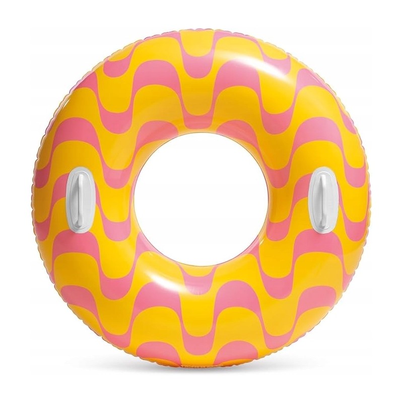 Outlet Kółko do pływania Intex 59256 nadmuchiwane różowo-żółte OPIS