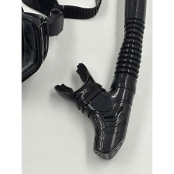 Okulary do nurkowania dla dorosłych regulowany pasek widok 180' + fajka