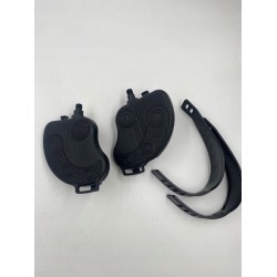 MVTEK Pedały do roweru stacjonarnego 12 mm z nylonu regulowane czarne