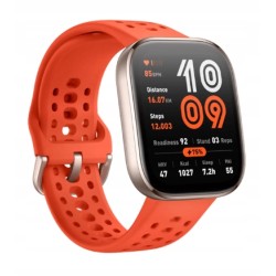 USZKODZONY Smartwatch Amazfit Bip 6 czerwony 340 mAh Bluetooth ekran 1.97"