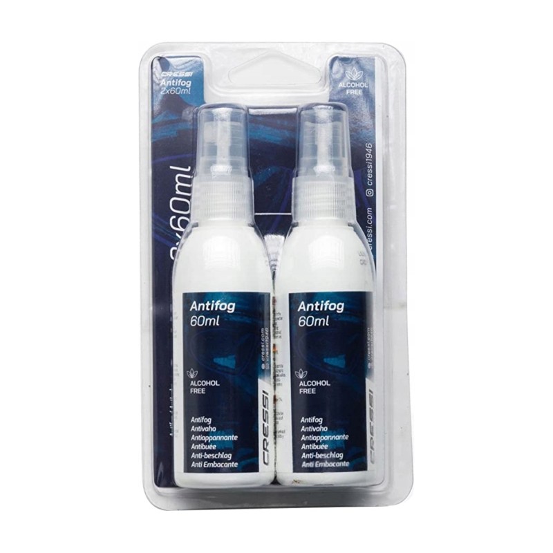 2x ANTI-FOG Spray 60 ml CRESSI Płyn przeciw parowaniu Antifog XDF200201