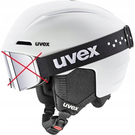 Outlet Kask narciarski juniorski Uvex Viti Set White Matt M 54-58cm OPIS