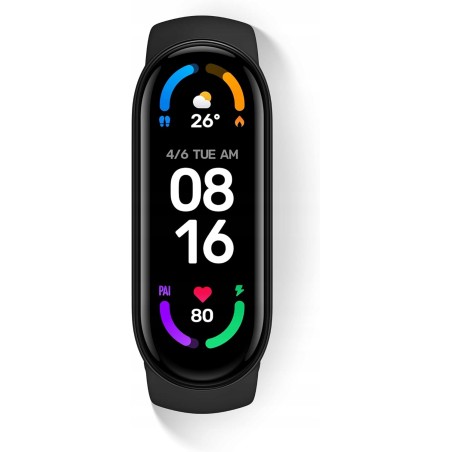 USZKODZONY Smartband Xiaomi Mi Band 6 czarny pulsometr Bluetooth OPIS