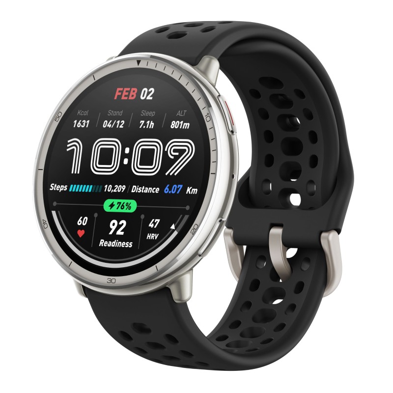 Outlet Smartwatch Amazfit Active 2 czarny Bluetooth 270 mAh Amoled 5 ATM