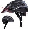Outlet Kask rowerowy regulowany LED z tyłu DUNLOP rozmiar M czarny OPIS