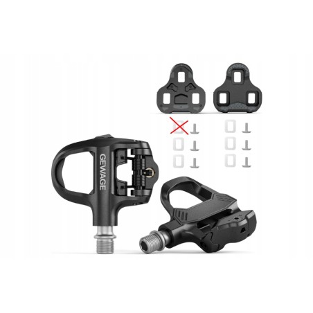 Pedały zatrzaskowe GEWAGE do rowerów szosowych regulowane 10,3 × 8,7 cm