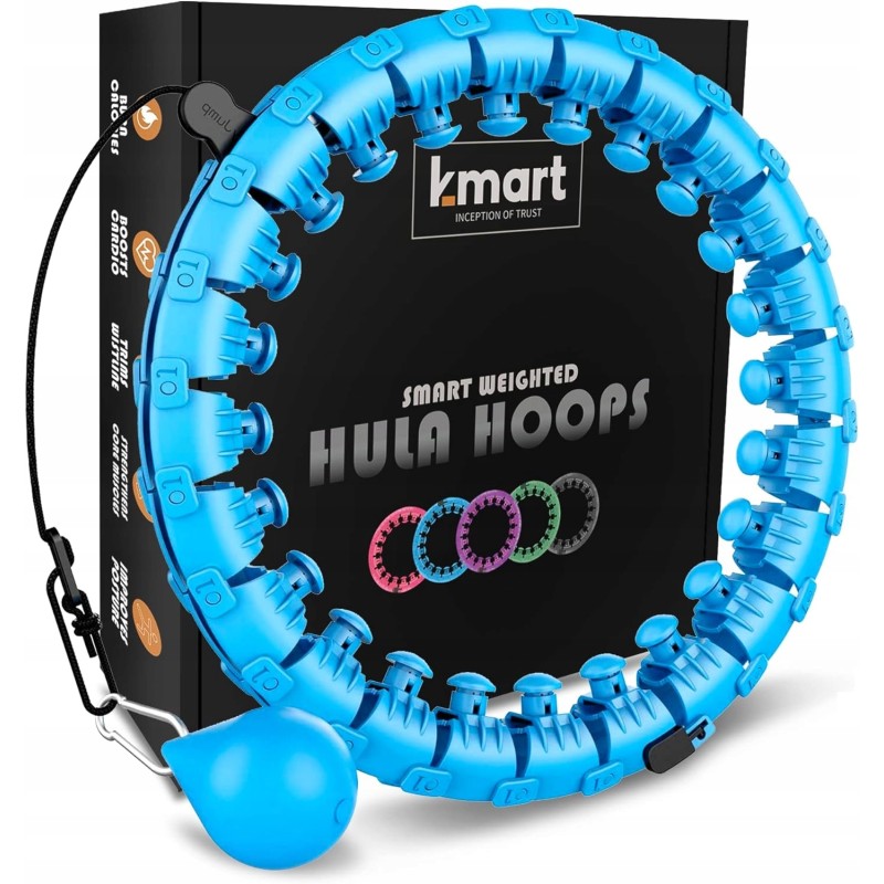 Outlet Hula hop z wypustkami K-MART niebieski OPIS