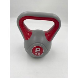 Outlet Kettlebelle Sveltus ciężarek 2kg szaro różowy do ćwiczeń w domu OPIS