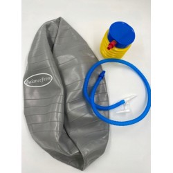 Outlet Piłka gimnastyczna do fitnessu BalanceFrom szara z pompką OPIS