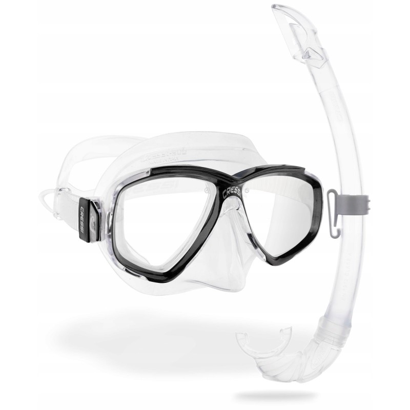 Outlet Zestaw do nurkowania Cressi maska + fajka bezbarwny OPIS