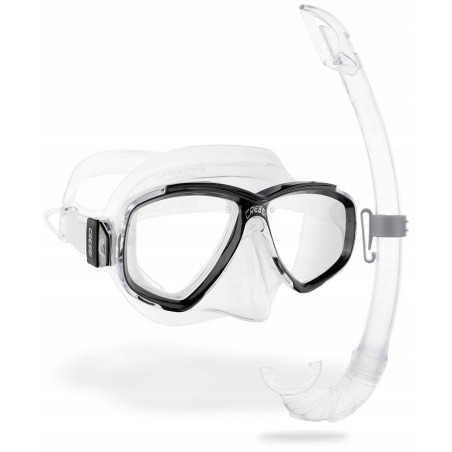 Outlet Zestaw do nurkowania Cressi maska + fajka bezbarwny OPIS